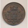 Médaille - Conservatoire de musique - Versailles - 1884 - cuivre - 51mm - TTB+