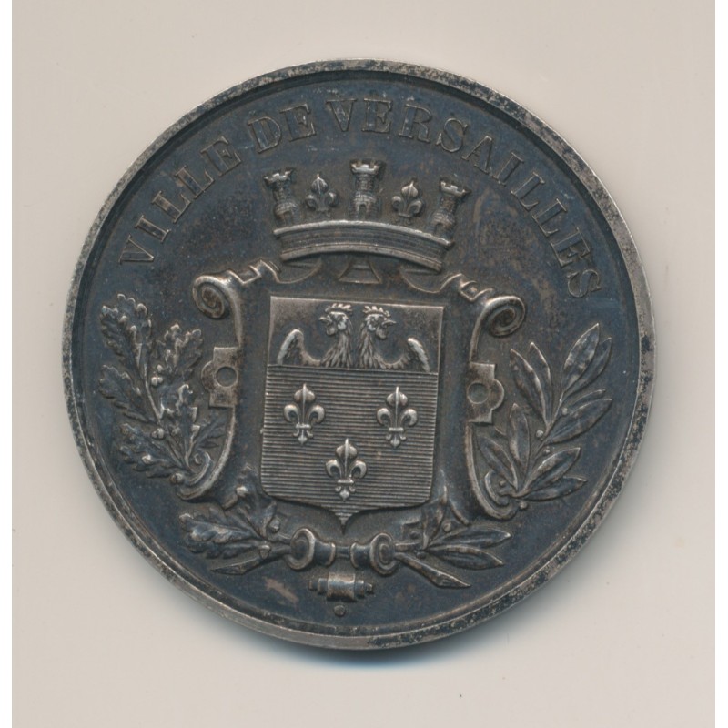 Médaille - Conservatoire musique Versailles - 1er prix de piano - 1885 - 51mm - TTB+