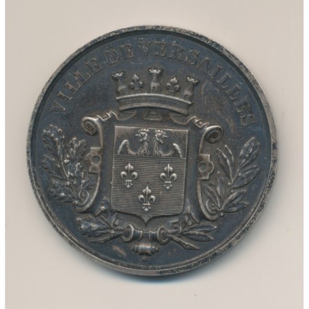 Médaille - Conservatoire musique Versailles - 1er prix de piano - 1885 - 51mm - TTB+
