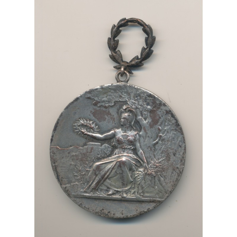 Médaille - Société d'encouragement à l'instruction - 1907 - Seine et oise - 47mm - bronze argenté - TB