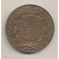 Médaille - Denis Papin - Appareil à vapeur - 1873-1898 - Borrel/Dubois - bronze - 50mm - TTB 2