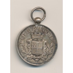 Médaille - Société de Tir - Auxonne (21) - argent - 33mm - TTB+