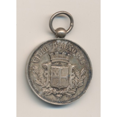 Médaille - Société de Tir - Auxonne (21) - argent - 33mm - TTB+