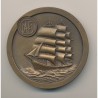 Médaille - Crédit maritime aérien et fluvial - bronze - 60mm - TTB+