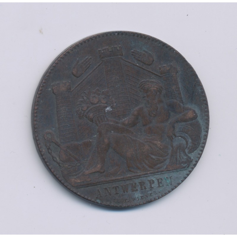 Médaille - Exposition universelle Anvers - 1885 - cuivre - TTB - 31mm