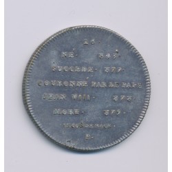 Médaille - Louis II - Refrappe 20e - argent - 33mm - TTB+ 2
