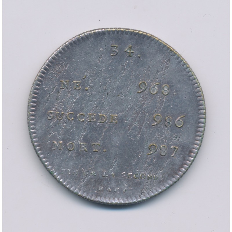 Médaille - Louis V - Refrappe 20e - argent - 33mm - TTB+