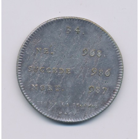 Médaille - Louis V - Refrappe 20e - argent - 33mm - TTB+