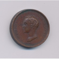 Médaille - Henri Dieudonné - dieu et le roi - cuivre - 23mm - TTB