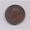 Médaille - Henri Dieudonné - dieu et le roi - cuivre - 23mm - TTB