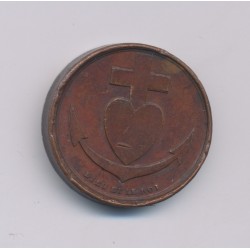 Médaille - Henri Dieudonné - dieu et le roi - cuivre - 23mm - TTB 2