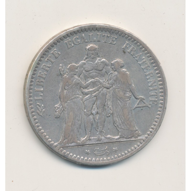 5 Francs Hercule - 1848 BB Strasbourg - argent - TB/TTB
