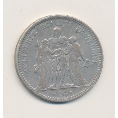5 Francs Hercule - 1848 BB Strasbourg - argent - TB/TTB