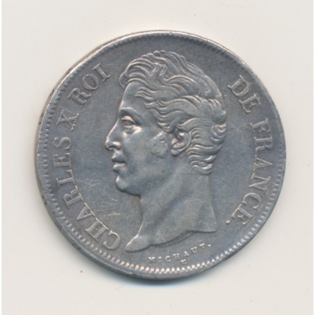 5 Francs Charles X - 1827 I Limoges - TB+/TTB