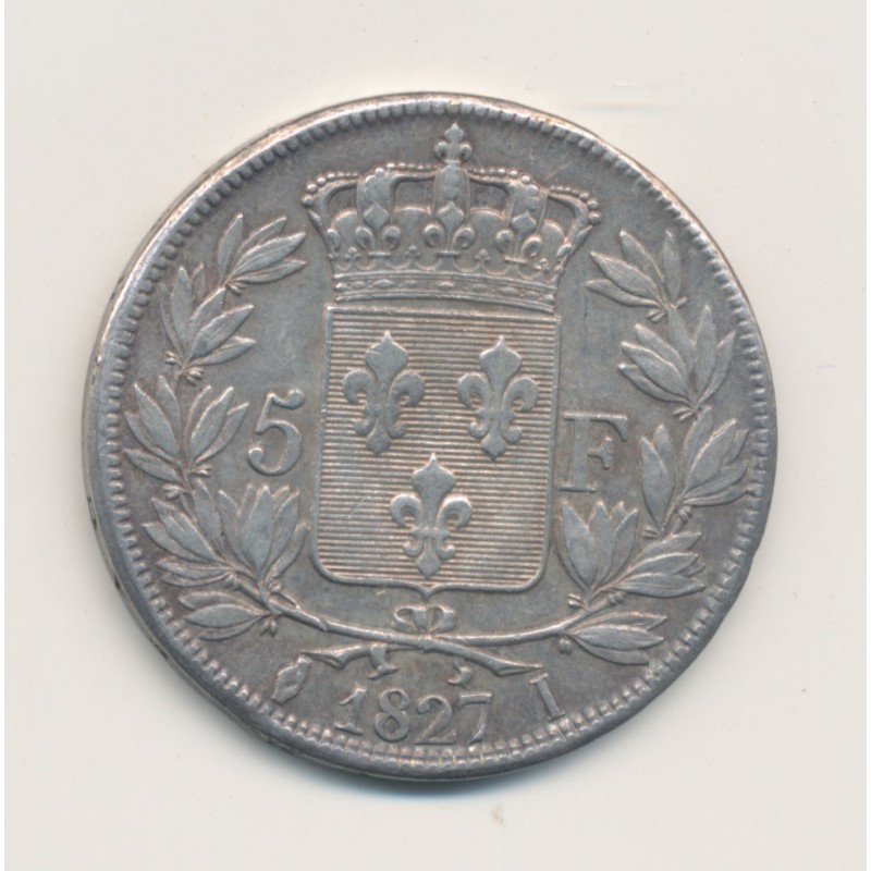 5 Francs Charles X - 1827 I Limoges - TB+/TTB