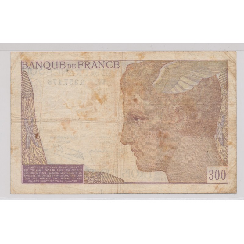 300 Francs cérès - 1938 - Alphabet W - TB - N°0.357.178