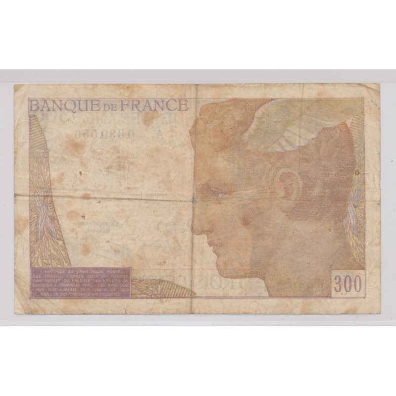 300 Francs cérès - 1938 - Alphabet A - TB - N°0.830.556
