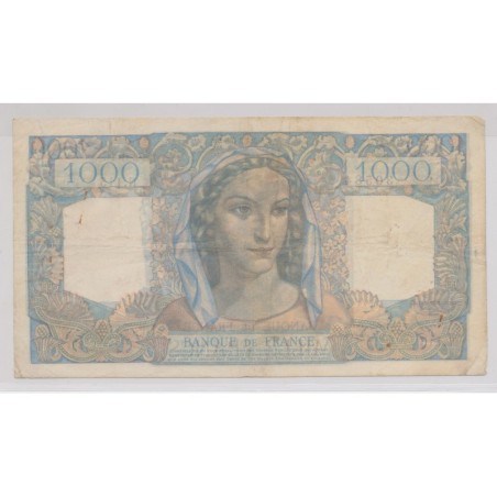 1000 Francs Minerve et hercule - 23.08.1945 - TTB
