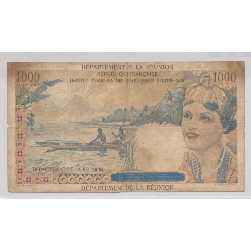 Billet - 20NF sur 1000 Francs - Reunion