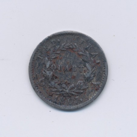 1/4 Franc - 1807 A Paris - Napoléon empereur - Tête nue - TTB/TTB+