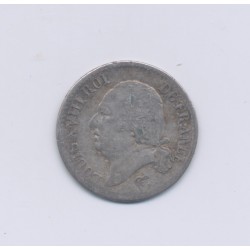 Louis XVIII - 1817 L Bayonne - 1/4 Franc - TB