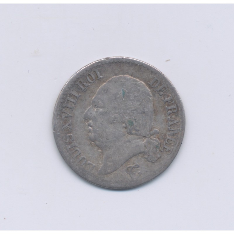 Louis XVIII - 1817 L Bayonne - 1/4 Franc - TB