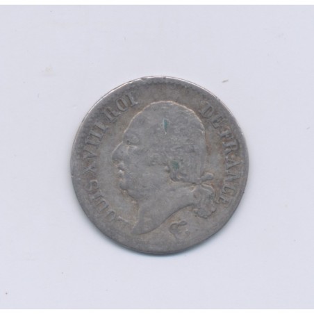 Louis XVIII - 1817 L Bayonne - 1/4 Franc - TB