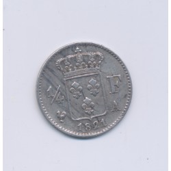 1/4 Franc - 1821 A Paris - Louis XVIII - TTB+ 2