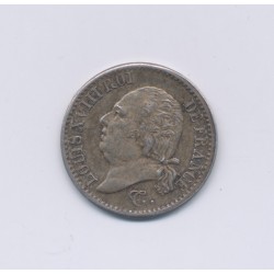 1/4 Franc - 1822 B Rouen - Louis XVIII - SUP/SUP+