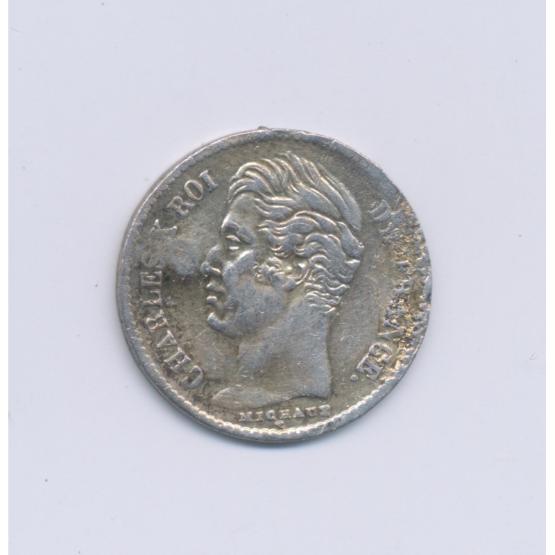 1/4 Franc - 1827 A Paris - Charles X - TB+