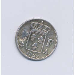 1/4 Franc - 1827 A Paris - Charles X - TB+ 2