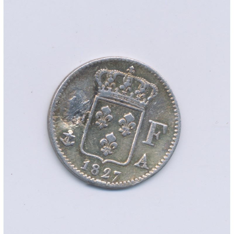 1/4 Franc - 1827 A Paris - Charles X - TB+