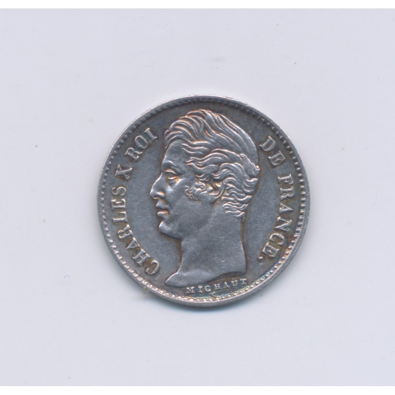 1/4 Franc - 1827 A Paris - Charles X - SUP+
