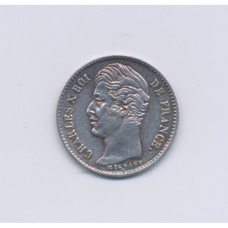 1/4 Franc - 1827 A Paris - Charles X - SUP+