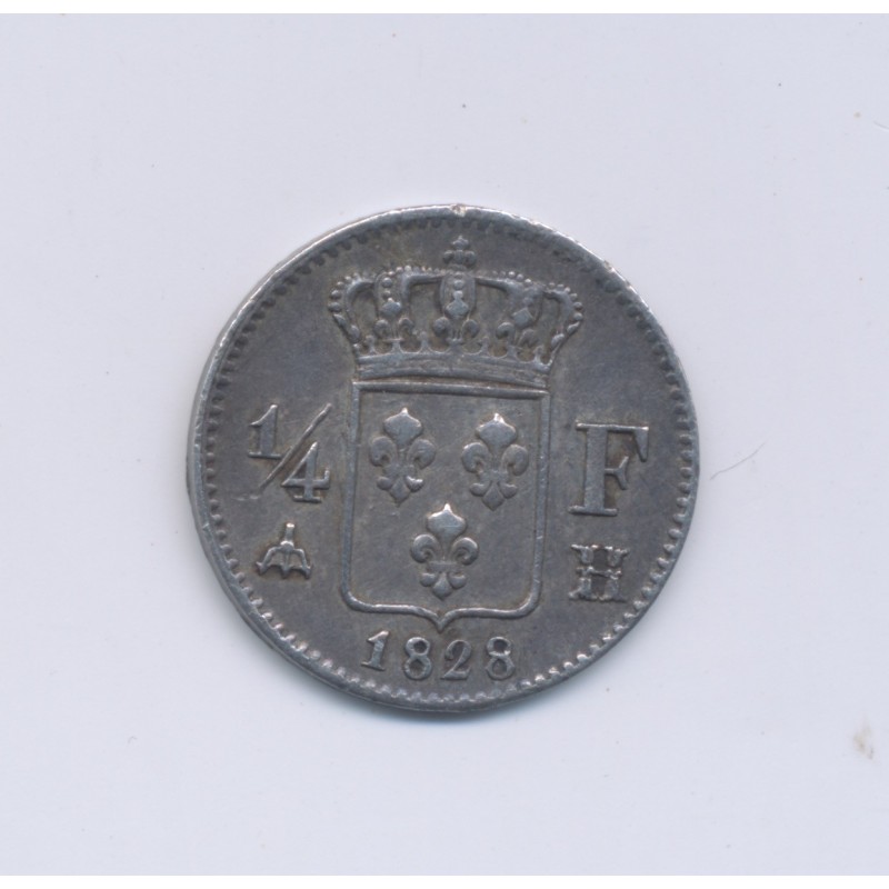 1/4 Franc - 1828 H la Rochelle - Charles X - TTB+