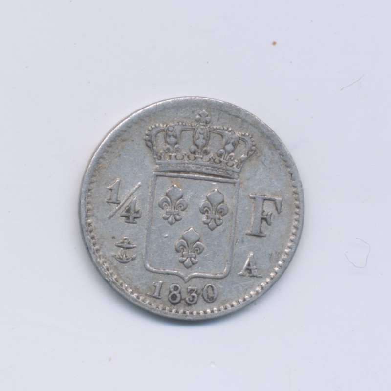 1/4 Franc - 1830 A Paris - Charles X - TTB+