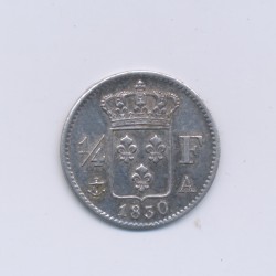 1/4 Franc - 1830 A Paris - Charles X - SUP 2