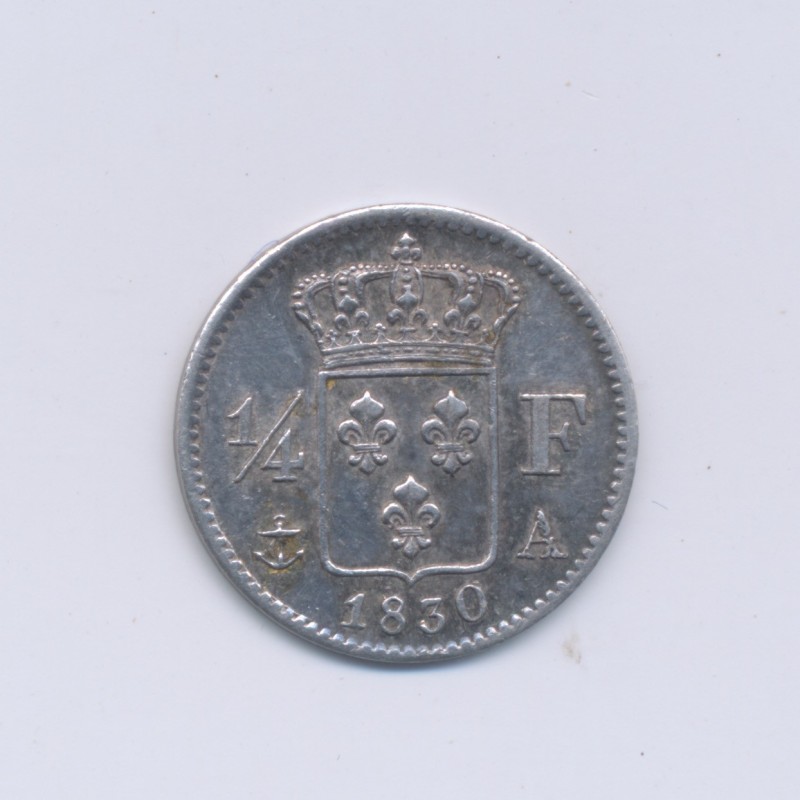 1/4 Franc - 1830 A Paris - Charles X - SUP