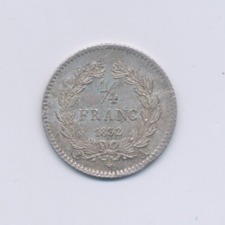 1/4 Franc - 1832 A Paris - Louis philippe I - SUP+