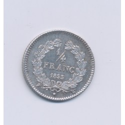 1/4 Franc - 1833 W Lille - Louis philippe I - SUP 2