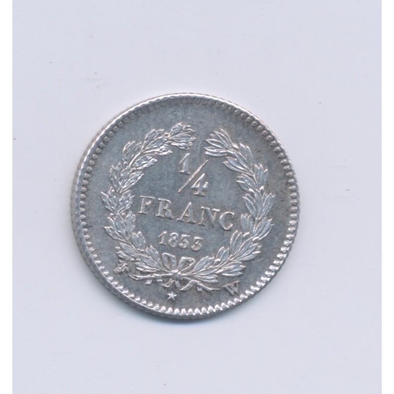 1/4 Franc - 1833 W Lille - Louis philippe I - SUP