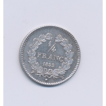 1/4 Franc - 1833 W Lille - Louis philippe I - SUP