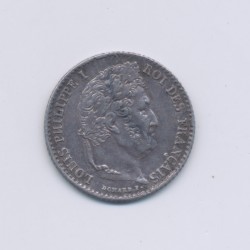 1/4 Franc - 1834 A Paris - Louis philippe I - SUP+