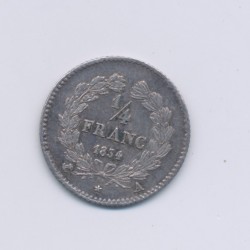 1/4 Franc - 1834 A Paris - Louis philippe I - SUP+ 2