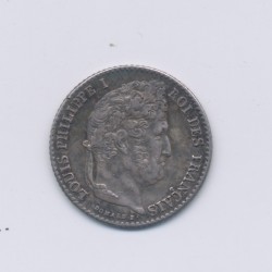 1/4 Franc - 1836 A Paris - Louis philippe I - SUP+