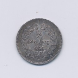 1/4 Franc - 1836 A Paris - Louis philippe I - SUP+ 2