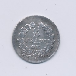 1/4 Franc - 1837 W Lille - Louis philippe I - SUP 2