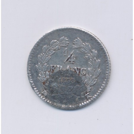 1/4 Franc - 1838 K Bordeaux - Louis philippe I - TB/TTB