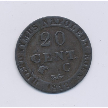 Westphalie - 20 centimes - 1812 C Cassel - TTB+