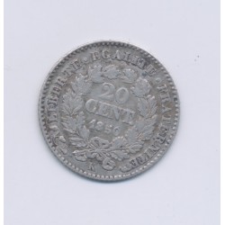 20 centimes Cérès - 1850 K Bordeaux - oreille basse - TB+ 2